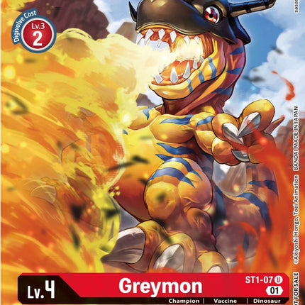 Greymon [ST1-07] (Dimensional Phase Pre-Release Pack) [Starter Deck: Gaia Red Promos]
