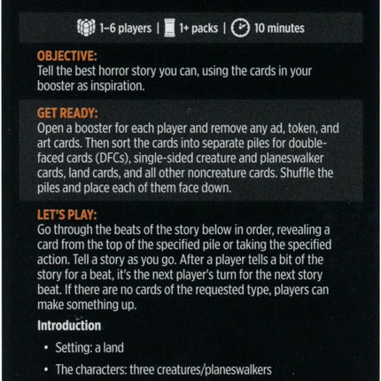 Into the Story: Horror Edition // Into the Story (cont'd) [Innistrad: Midnight Hunt Minigames]