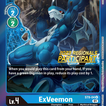ExVeemon [ST9-04] (2023 Regionals Participant) [Starter Deck: Ultimate Ancient Dragon Promos]
