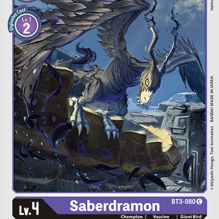 Saberdramon [BT3-080] [Release Special Booster Ver.1.5]