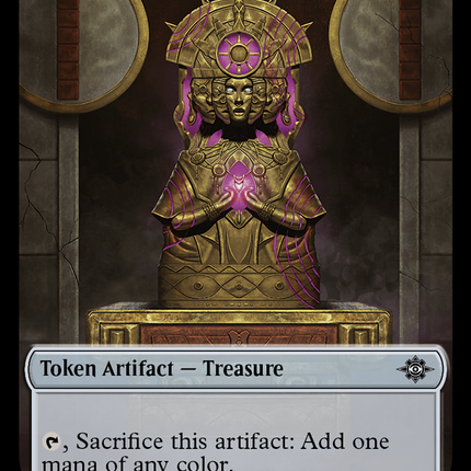 Treasure (0018) // Golem Double-Sided Token [The Lost Caverns of Ixalan Tokens]