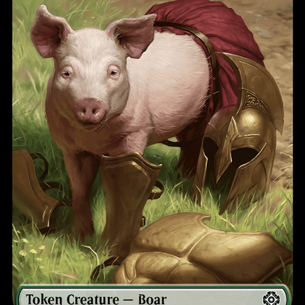 Boar // Merfolk (0005) Double-Sided Token [The Lost Caverns of Ixalan Commander Tokens]