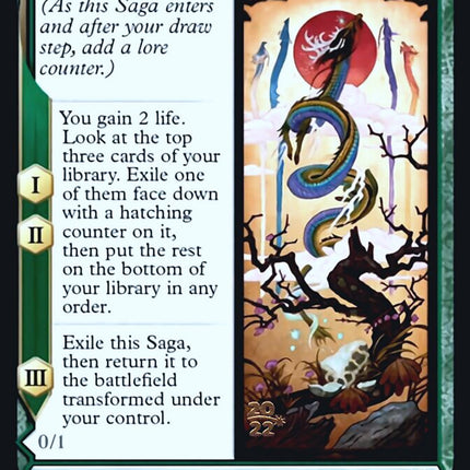 The Dragon-Kami Reborn // Dragon-Kami's Egg [Kamigawa: Neon Dynasty Promos] Prerelease Foil