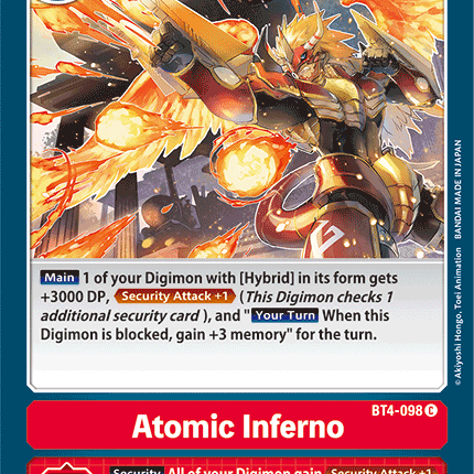 Atomic Inferno [BT4-098] [Great Legend]