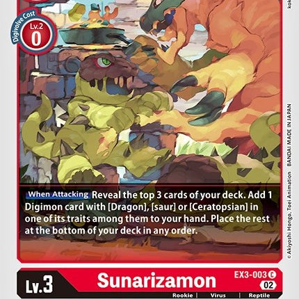 Sunarizamon [EX3-003] [Revision Pack Cards]