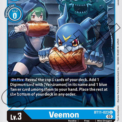 Veemon [BT11-023] [Dimensional Phase] – Dark Fox TCG