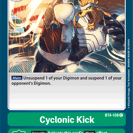 Cyclonic Kick [BT4-108] [Great Legend]