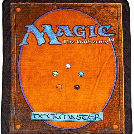 MAGIC THE GATHERING - Digital Print Throw  Mtg Card Back