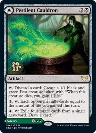 Pestilent Cauldron // Restorative Burst [Strixhaven: School of Mages Promos] Prerelease Foil