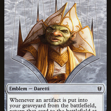 Daretti, Scrap Savant Emblem [Commander 2016 Tokens]