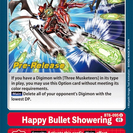 Happy Bullet Showering [BT6-095] [Double Diamond Pre-Release Cards]