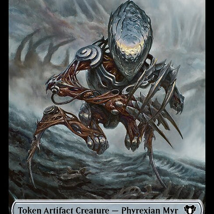Treasure // Phyrexian Myr Double-Sided Token [Commander Masters Tokens]