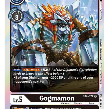 Gogmamon [BT4-072] (Event Pack 2) [Great Legend]