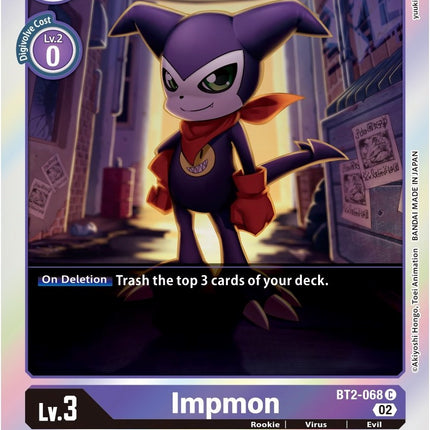 Impmon [BT2-068] (Alternate Art) [Starter Deck: Beelzemon Advanced Deck Set]