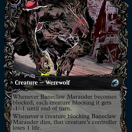 Baneblade Scoundrel // Baneclaw Marauder (Showcase) [Innistrad: Midnight Hunt]