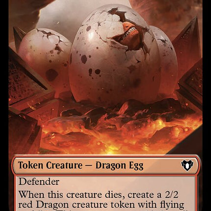 Eldrazi Spawn // Dragon Egg Double-Sided Token [Commander Masters Tokens]