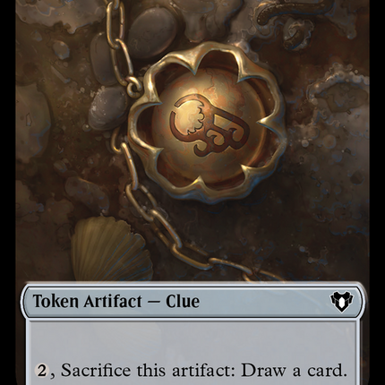 Clue // Cat (0005) Double-Sided Token [Commander Masters Tokens]