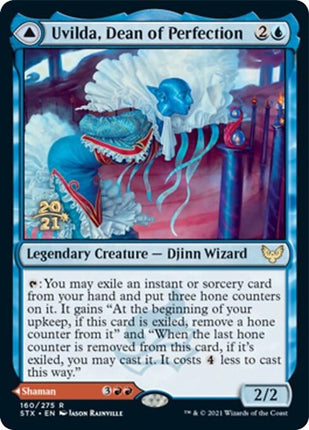 Uvilda, Dean of Perfection // Nassari, Dean of Expression [Strixhaven: School of Mages Promos] Prerelease Foil