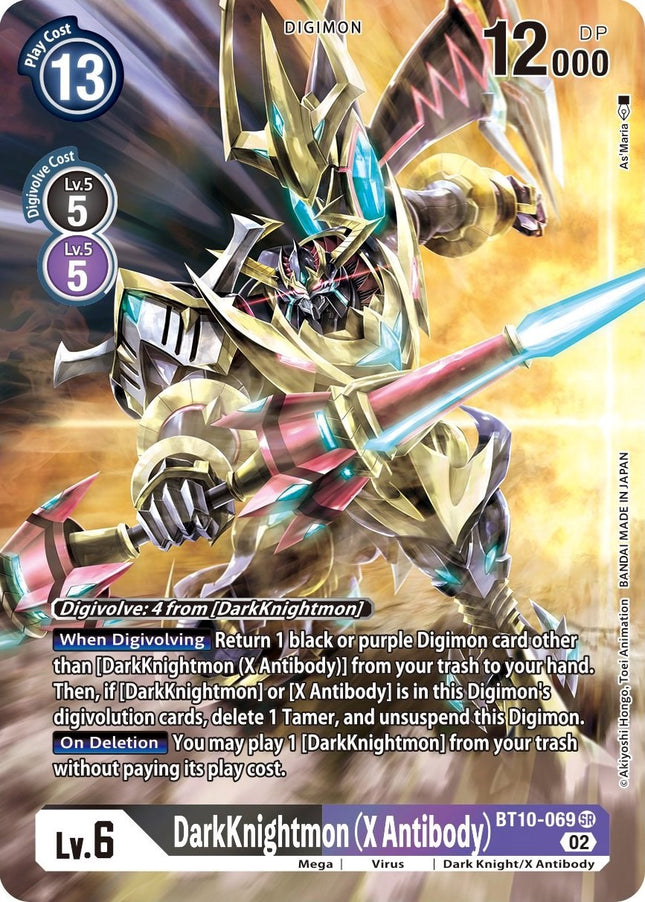cheapest booster box pokemon DarkKnightmon (X Antibody) [BT10-069] (Alternate Art) [Xros Encounter] –  Dark Fox TCG