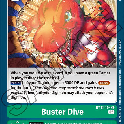 Buster Dive [BT11-104] [Dimensional Phase]