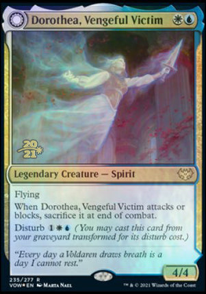 Dorothea, Vengeful Victim // Dorothea's Retribution [Innistrad: Crimson Vow Promos] Prerelease Foil