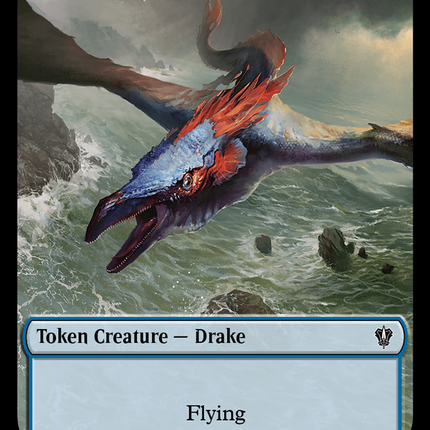 Drake // Cat Double-Sided Token [Murders at Karlov Manor Commander Tokens]