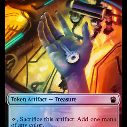 Dalek // Treasure (0062) Double-Sided Token (Surge Foil) [Doctor Who Tokens]