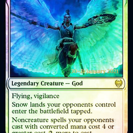 Reidane, God of the Worthy // Valkmira, Protector's Shield [Kaldheim Promos] Prerelease Foil