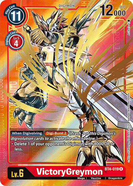 VictoryGreymon [BT4-019] (Alternate Art) [Great Legend] – Dark Fox TCG