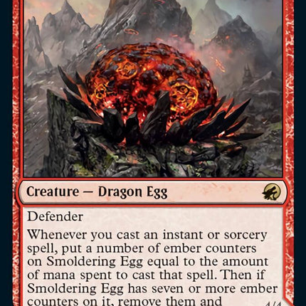 Smoldering Egg // Ashmouth Dragon [Innistrad: Midnight Hunt]