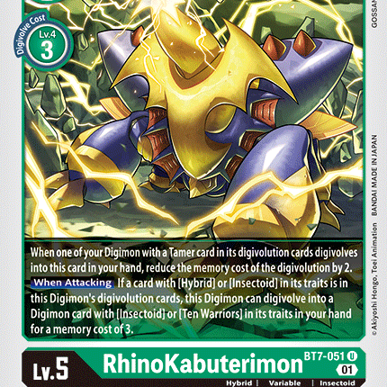 RhinoKabuterimon [BT7-051] [Next Adventure]