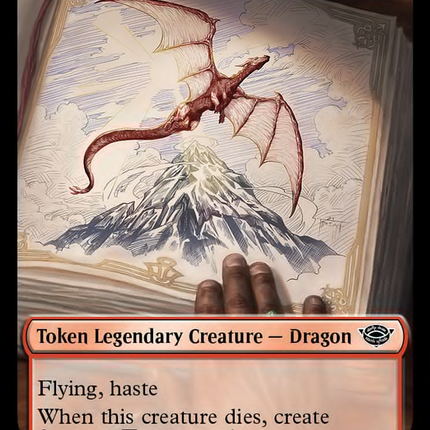 Smaug // Food (0024) Double-Sided Token (Surge Foil) [The Lord of the Rings: Tales of Middle-Earth Tokens]