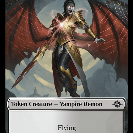 Vampire (0014) // Vampire Demon Double-Sided Token [The Lost Caverns of Ixalan Commander Tokens]
