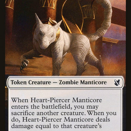 Heart-Piercer Manticore Token [Commander 2019 Tokens]