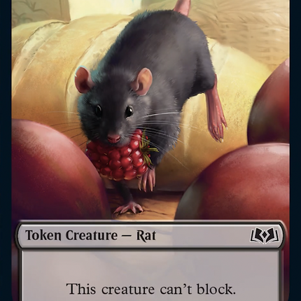 Rat // Food (0011) Double-Sided Token [Wilds of Eldraine Tokens]