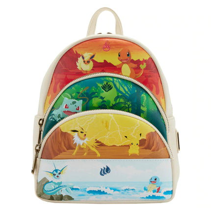 Pokémon Elements Triple Pocket Mini Backpack by Loungefly