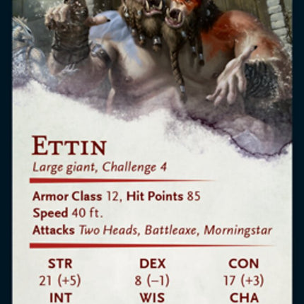 Ettin Art Card [Dungeons & Dragons: Adventures in the Forgotten Realms Art Series]