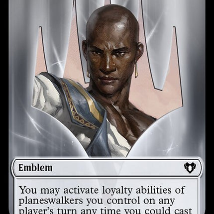 Human Soldier // Emblem - Teferi, Temporal Archmage Double-Sided Token [Commander Masters Tokens]