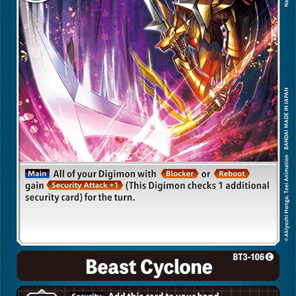 Beast Cyclone [BT3-106] [Release Special Booster Ver.1.5]