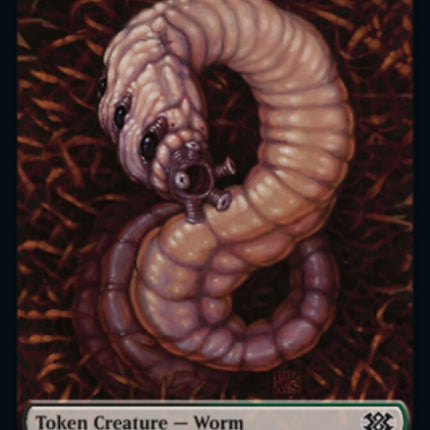 Worm // Aven Initiate Double-sided Token [Double Masters 2022 Tokens]