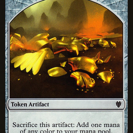 Dragon (006) // Gold (010) Double-sided Token [Commander 2017 Tokens]
