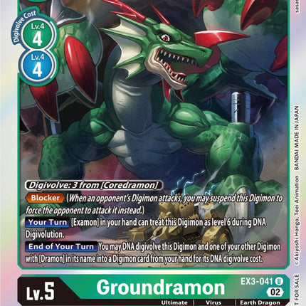Groundramon [EX3-041] (Alternate Art) [Draconic Roar]