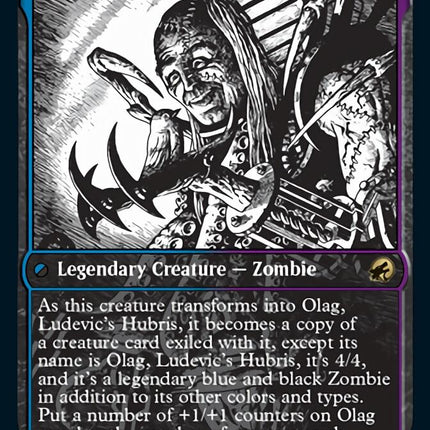 Ludevic, Necrogenius // Olag, Ludevic's Hubris (Showcase) [Innistrad: Midnight Hunt]