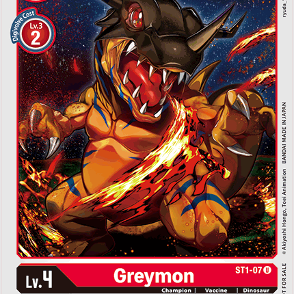 Greymon [ST1-07] (Alternate Art) [Starter Deck: Gaia Red]