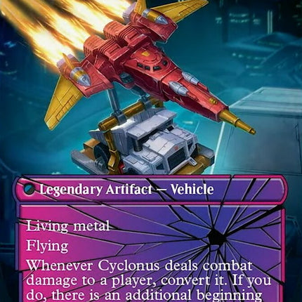 Cyclonus, the Saboteur // Cyclonus, Cybertronian Fighter (Borderless) [Transformers]