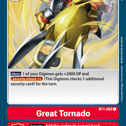Great Tornado [BT1-093] [Release Special Booster Ver.1.0]
