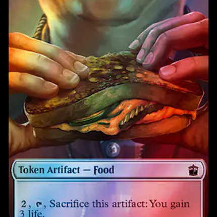 Alien Angel // Food (0059) Double-Sided Token (Surge Foil) [Doctor Who Tokens]
