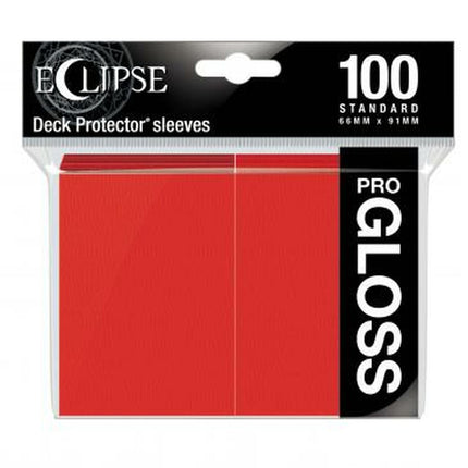 Ultra Pro Eclipse Gloss Apple Red 100 Ct. Sleeves