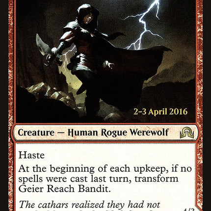 Geier Reach Bandit // Vildin-Pack Alpha [Shadows over Innistrad Promos] Prerelease Foil