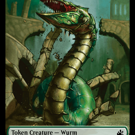 Saproling // Wurm Double-Sided Token [Ravnica Remastered Tokens]